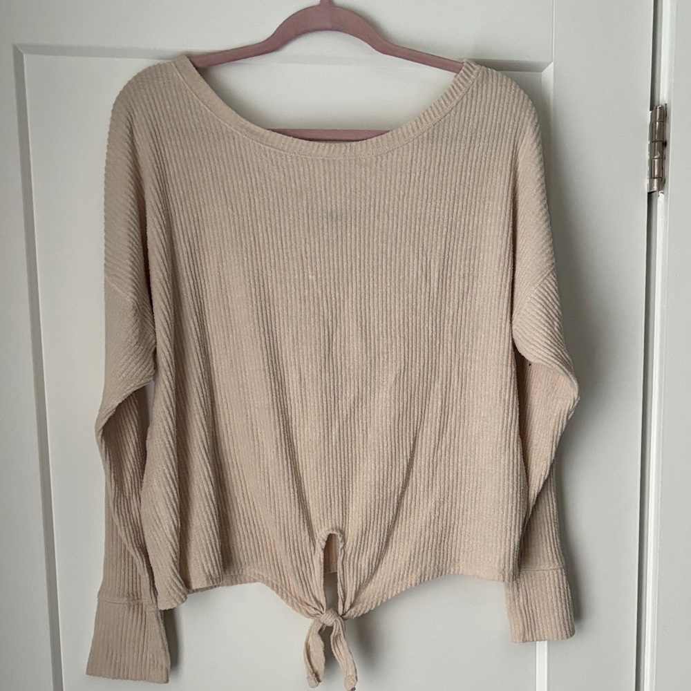 Abercrombie & Fitch Ribbed Soft Long Sleeve Shirt